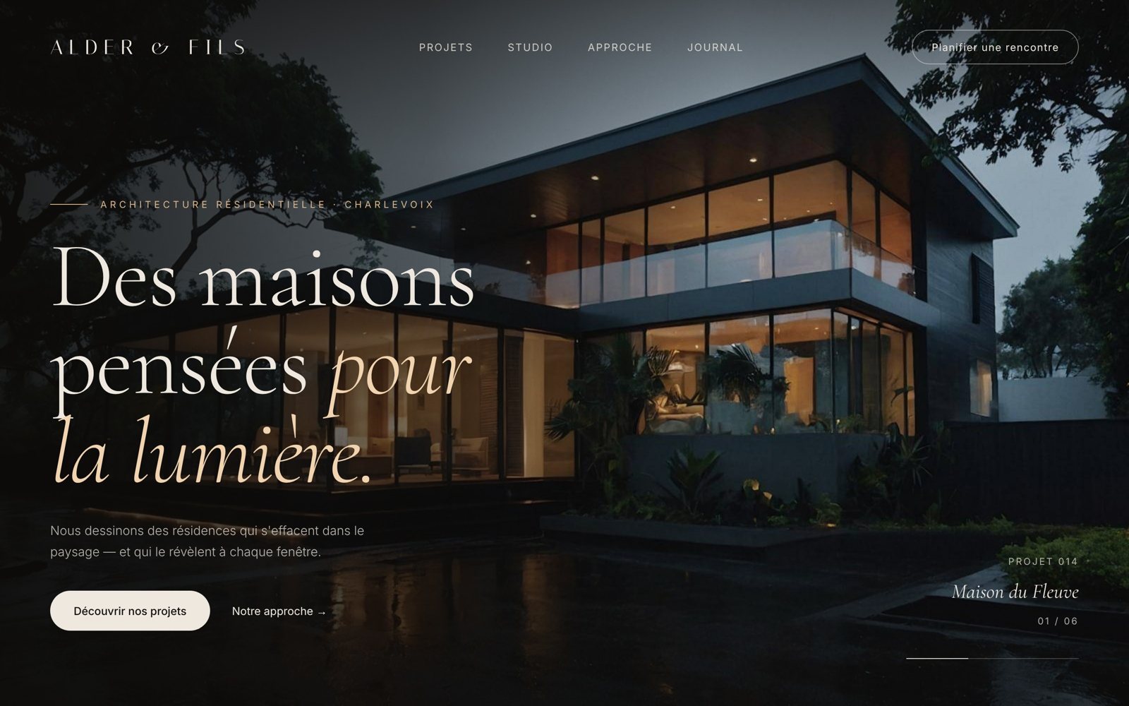 Alder & Fils — architecture