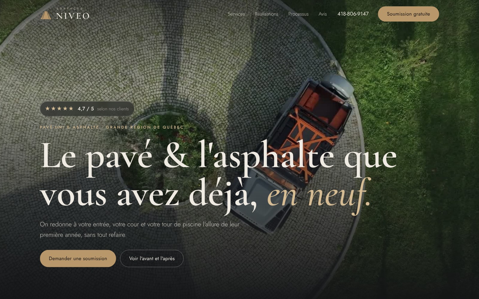 Surfaces Niveo — accueil